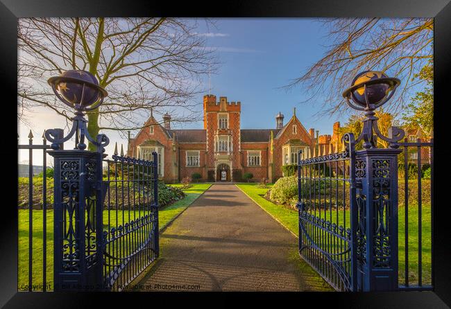 The gates to Loughborough Grammar School. Framed Print by Bill Allsopp