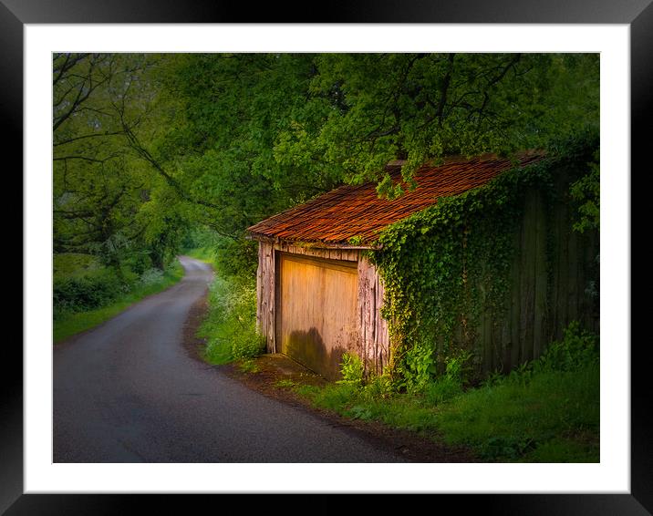 The vanishing garage Framed Mounted Print by Bill Allsopp