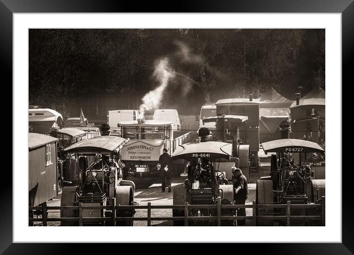 Steamers. Framed Mounted Print by Bill Allsopp
