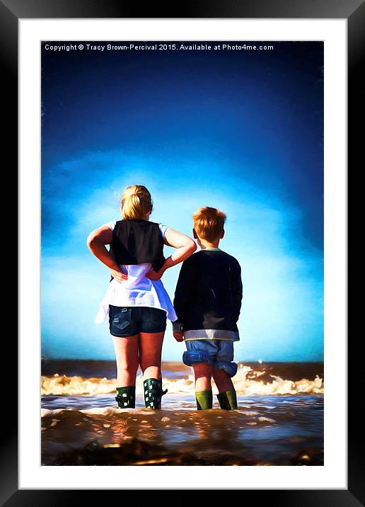  Looking Out to Sea Framed Mounted Print by Tracy Brown-Percival