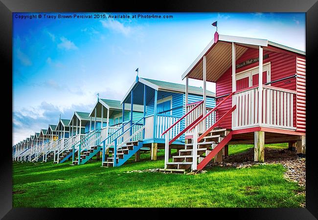  Minster Beach Huts Framed Print by Tracy Brown-Percival