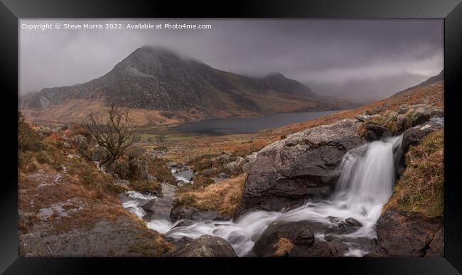Ogwen Valley Panorama Framed Print by Steve Morris