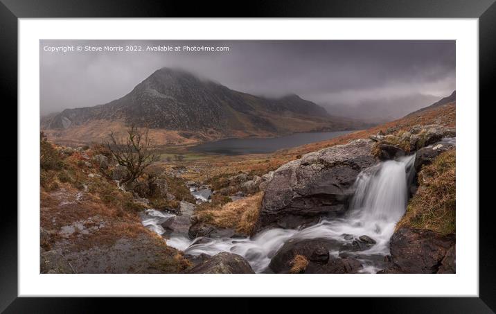 Ogwen Valley Panorama Framed Mounted Print by Steve Morris