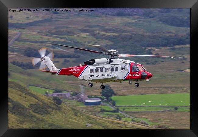  Coastguard Sikorsky S92 Framed Print by Steve Morris
