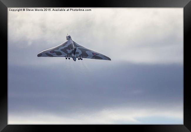  Avro Vulcan XH558 Framed Print by Steve Morris