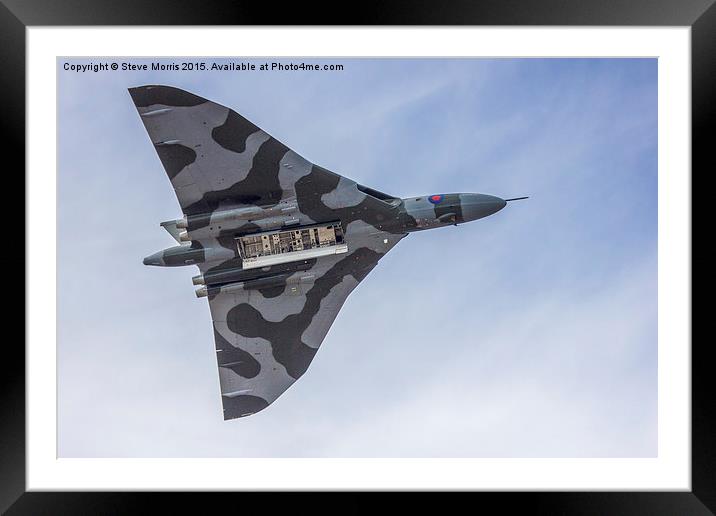  Avro Vulcan XH558 Framed Mounted Print by Steve Morris