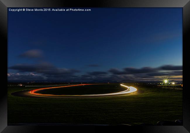  Night Racing Framed Print by Steve Morris
