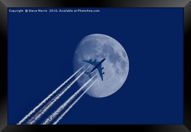 Fly Me To The Moon Framed Print by Steve Morris