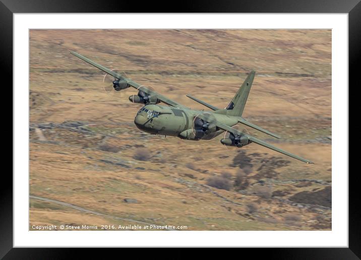 Flying Through the Welsh Valley Framed Mounted Print by Steve Morris