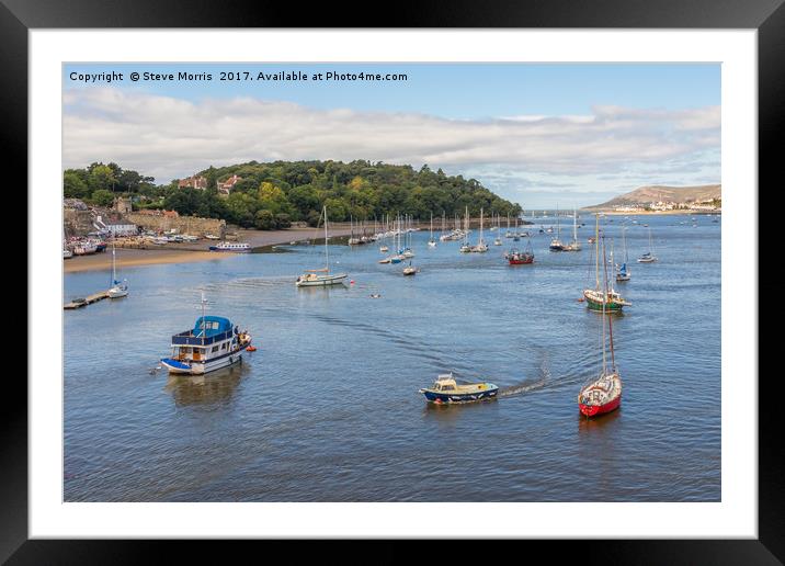 Conwy Harbour Framed Mounted Print by Steve Morris