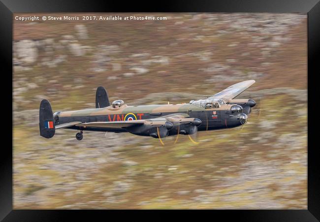 Lancaster Bomber Framed Print by Steve Morris