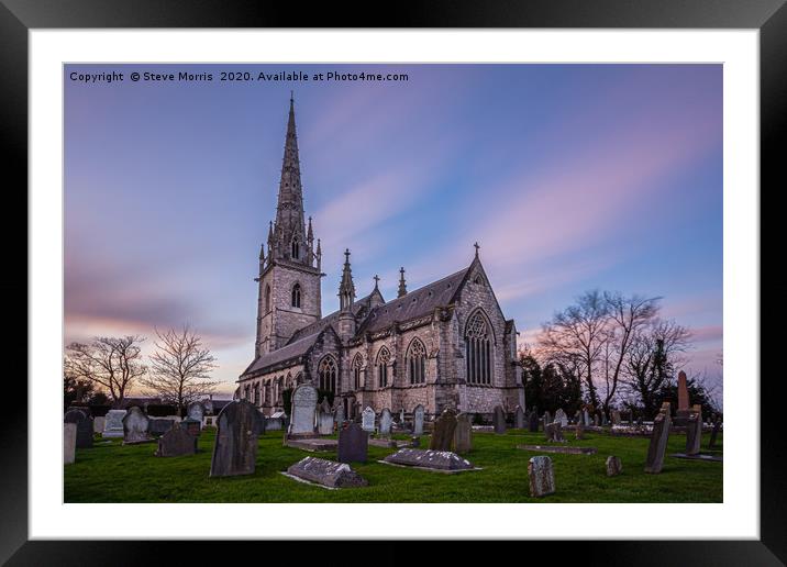 St.Margarets's Church, North Wales Framed Mounted Print by Steve Morris