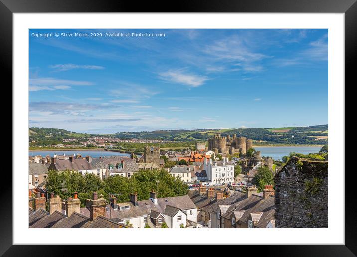 Conwy Castle Framed Mounted Print by Steve Morris