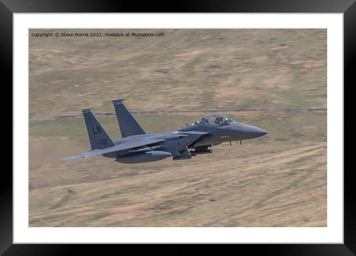 F15 Eagle Framed Mounted Print by Steve Morris