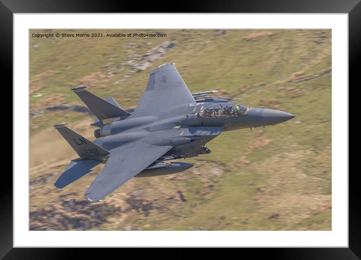 F15 Eagle Framed Mounted Print by Steve Morris