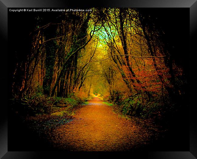  Red Path Framed Print by Karl Burrill