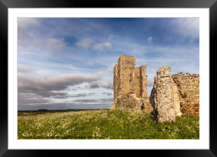 Ancient ruins in rural English landscape Framed Mounted Print by Simon Bratt LRPS