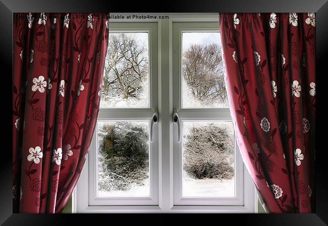 Winter view from a window Framed Print by Simon Bratt LRPS