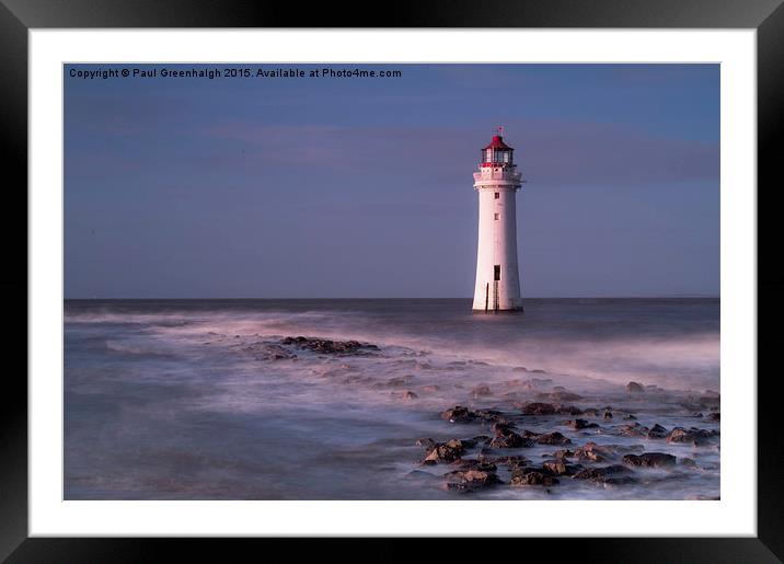  PerchRock Lighthouse Framed Mounted Print by Paul Greenhalgh