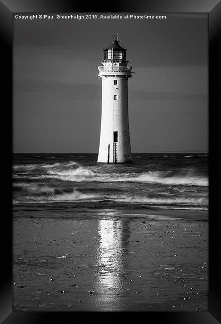  Lighthouse reflections Framed Print by Paul Greenhalgh