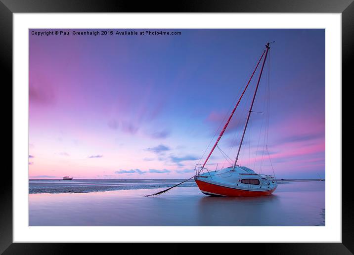   Tezza sunset beach Framed Mounted Print by Paul Greenhalgh