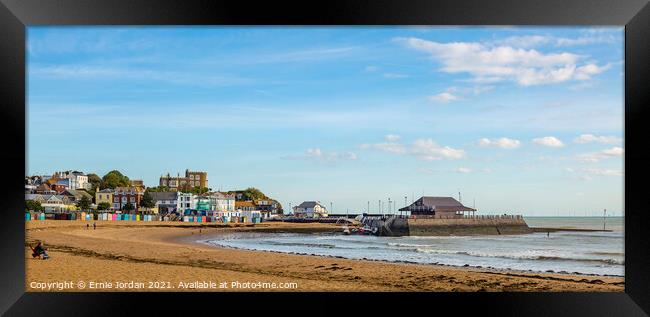 Viking bay- Broadstairs Framed Print by Ernie Jordan