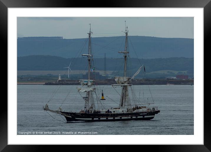 Tall Ships off Hartlepool in July 2023 Framed Mounted Print by Ernie Jordan