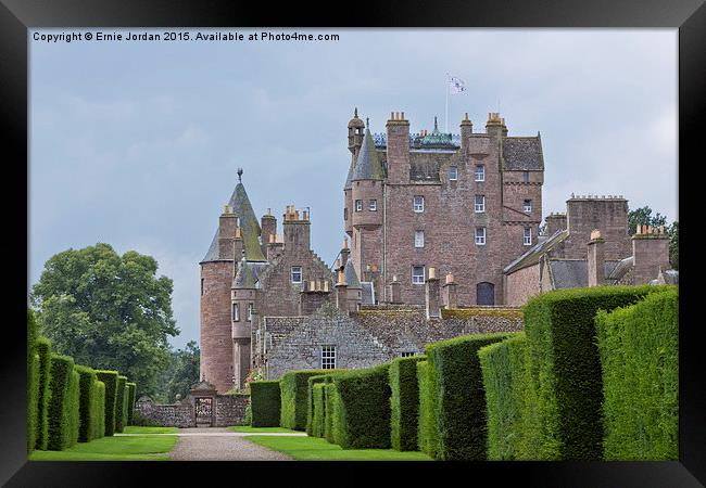  Glamis Castle Scotland Framed Print by Ernie Jordan