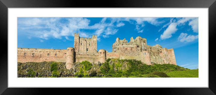 Bamburgh Castle. Framed Mounted Print by Ernie Jordan