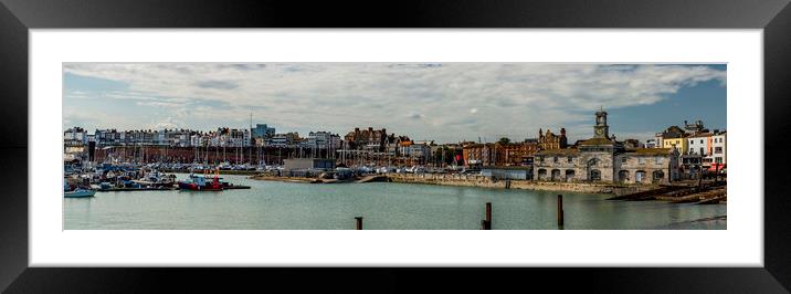 Ramsgate Royal Harbour. Framed Mounted Print by Ernie Jordan