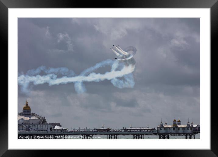 Breitling Jet Team at Eastbourne  Framed Mounted Print by Ernie Jordan