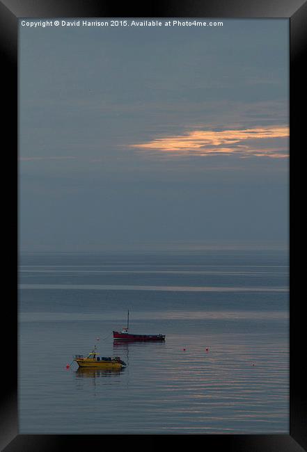  "Early Morning Calm" Framed Print by David Harrison