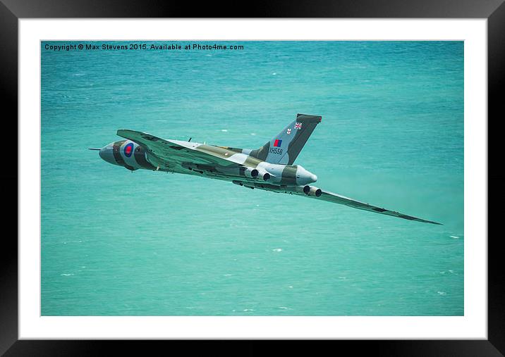  Avro Vulcan farewell Framed Mounted Print by Max Stevens