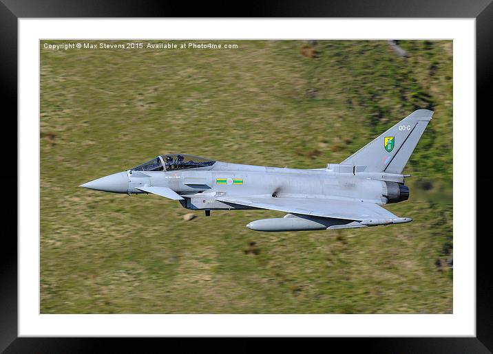  Typhoon FGR4 Low Level Framed Mounted Print by Max Stevens