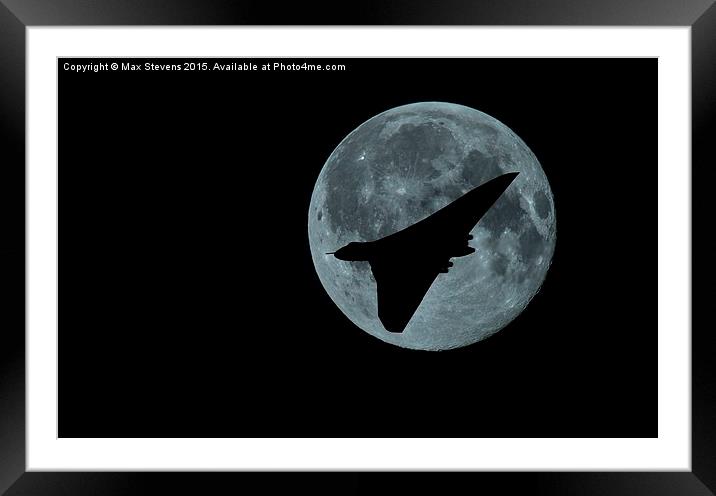  Vulcan Moon Framed Mounted Print by Max Stevens