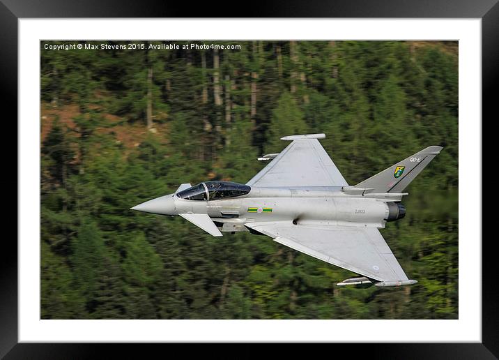  Typhoon fast and low in the Lake District Framed Mounted Print by Max Stevens