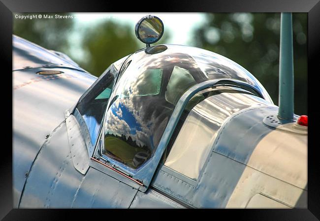  Blue skies await Framed Print by Max Stevens