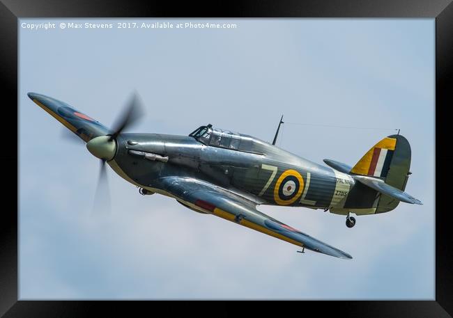 Hawker Sea Hurricane Framed Print by Max Stevens