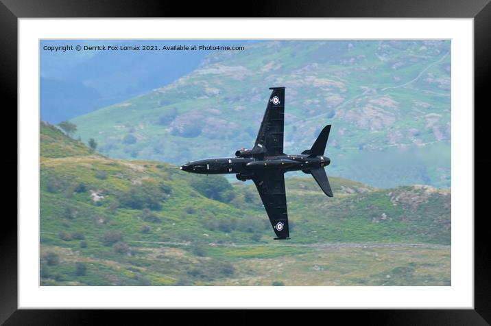RAF hawk Framed Mounted Print by Derrick Fox Lomax