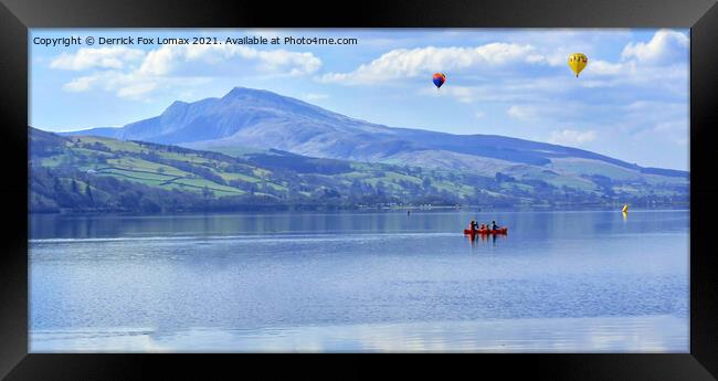 Lake Bala in Wales Framed Print by Derrick Fox Lomax
