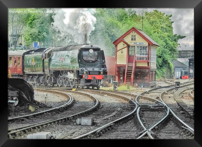 City of wells 34092 at bury station Framed Print by Derrick Fox Lomax