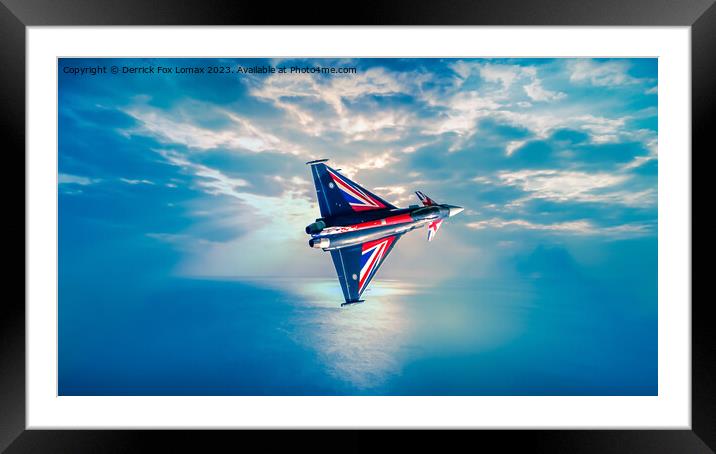 Euro fighter Typhoon Framed Mounted Print by Derrick Fox Lomax