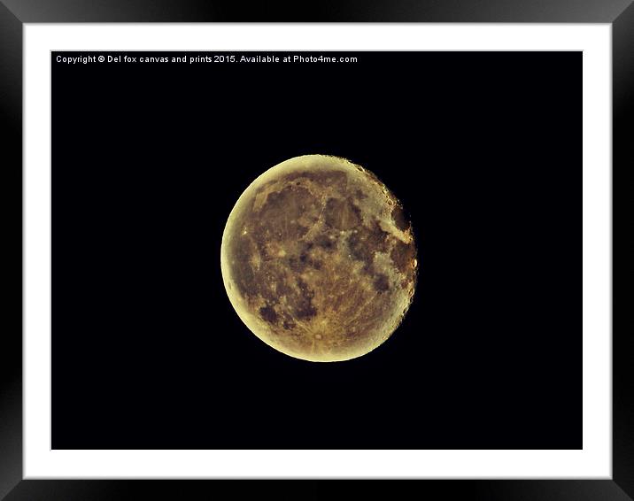  The moon Framed Mounted Print by Derrick Fox Lomax
