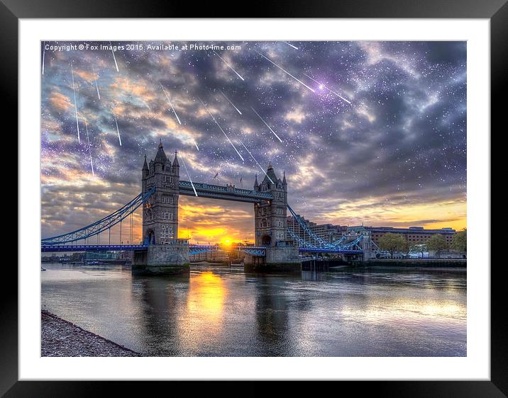  Tower bridge of london Framed Mounted Print by Derrick Fox Lomax