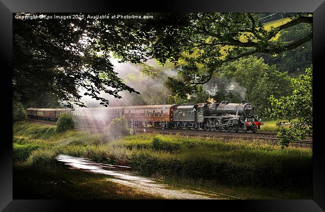  Old steam train Framed Print by Derrick Fox Lomax