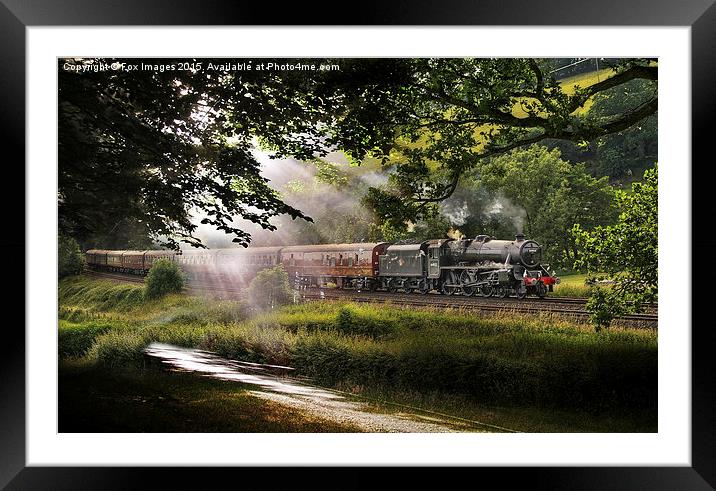  Old steam train Framed Mounted Print by Derrick Fox Lomax