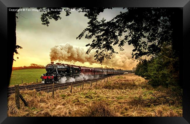  Steam train Framed Print by Derrick Fox Lomax