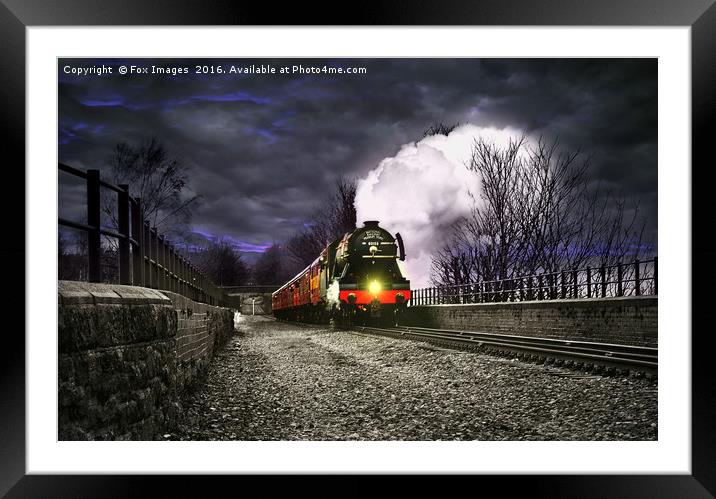 The Flying Scotsman Framed Mounted Print by Derrick Fox Lomax