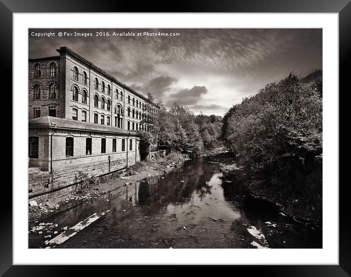 Waterside at summerseat Framed Mounted Print by Derrick Fox Lomax