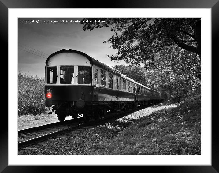 locomotive gone by Framed Mounted Print by Derrick Fox Lomax